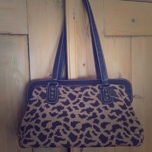 Animal print purse